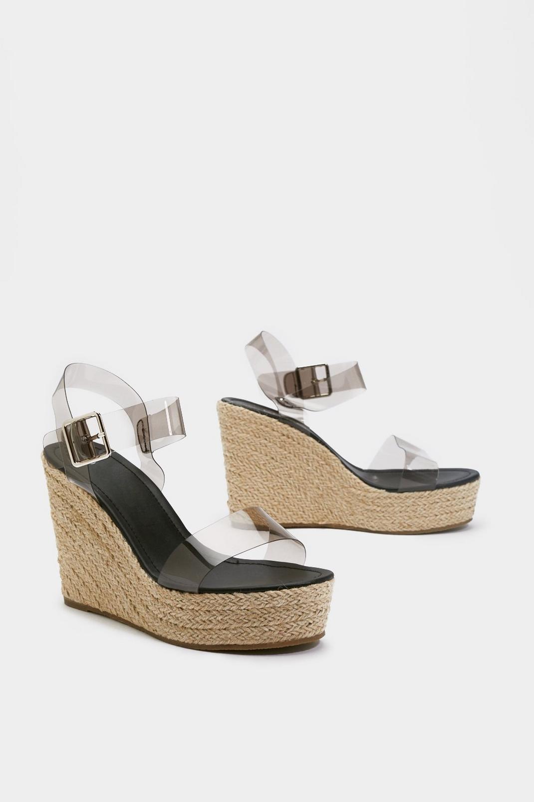 In the Open Perspex Woven Wedges image number 1
