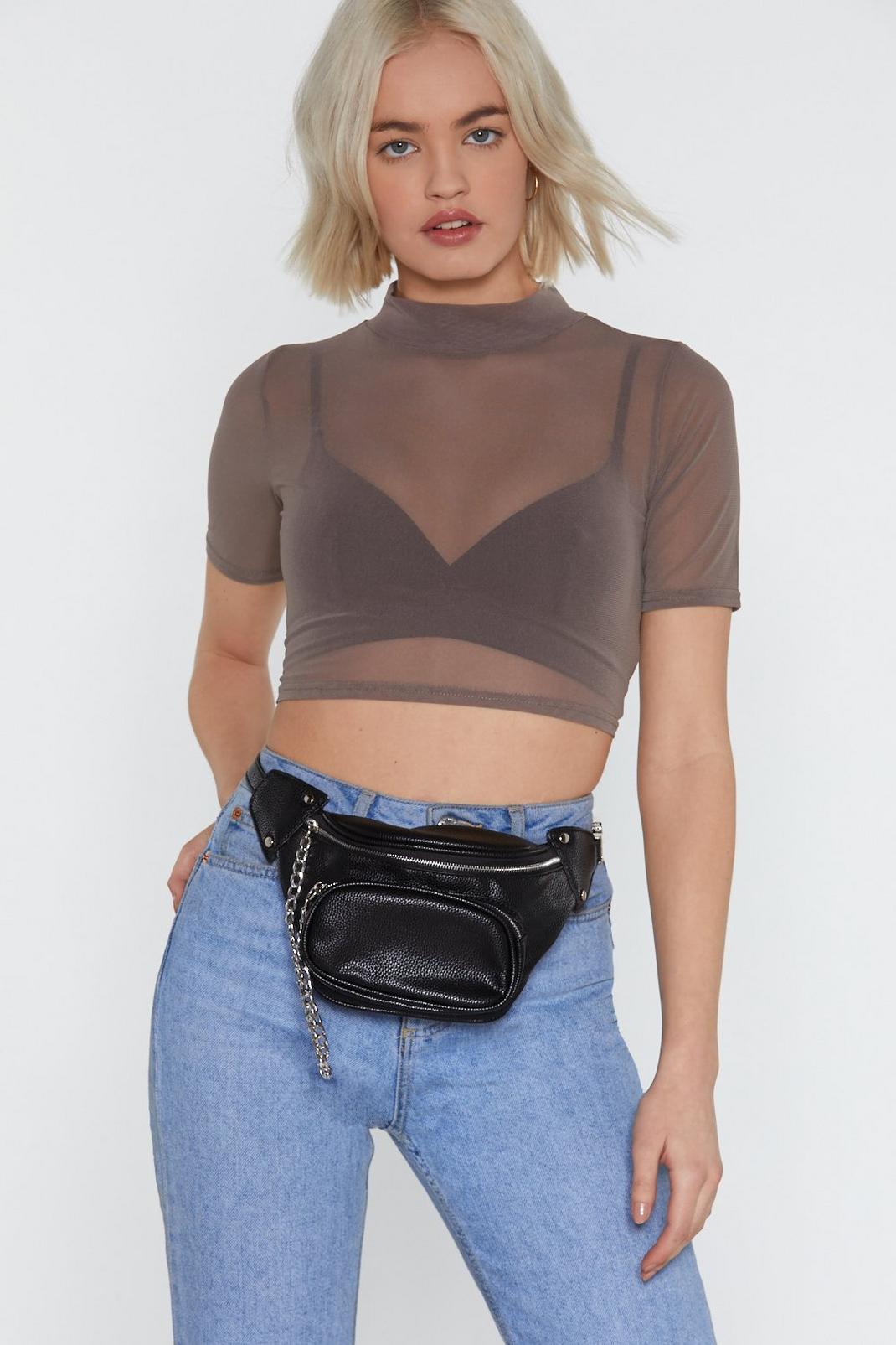 WANT Chain of My Life Faux Leather Fanny Pack image number 1