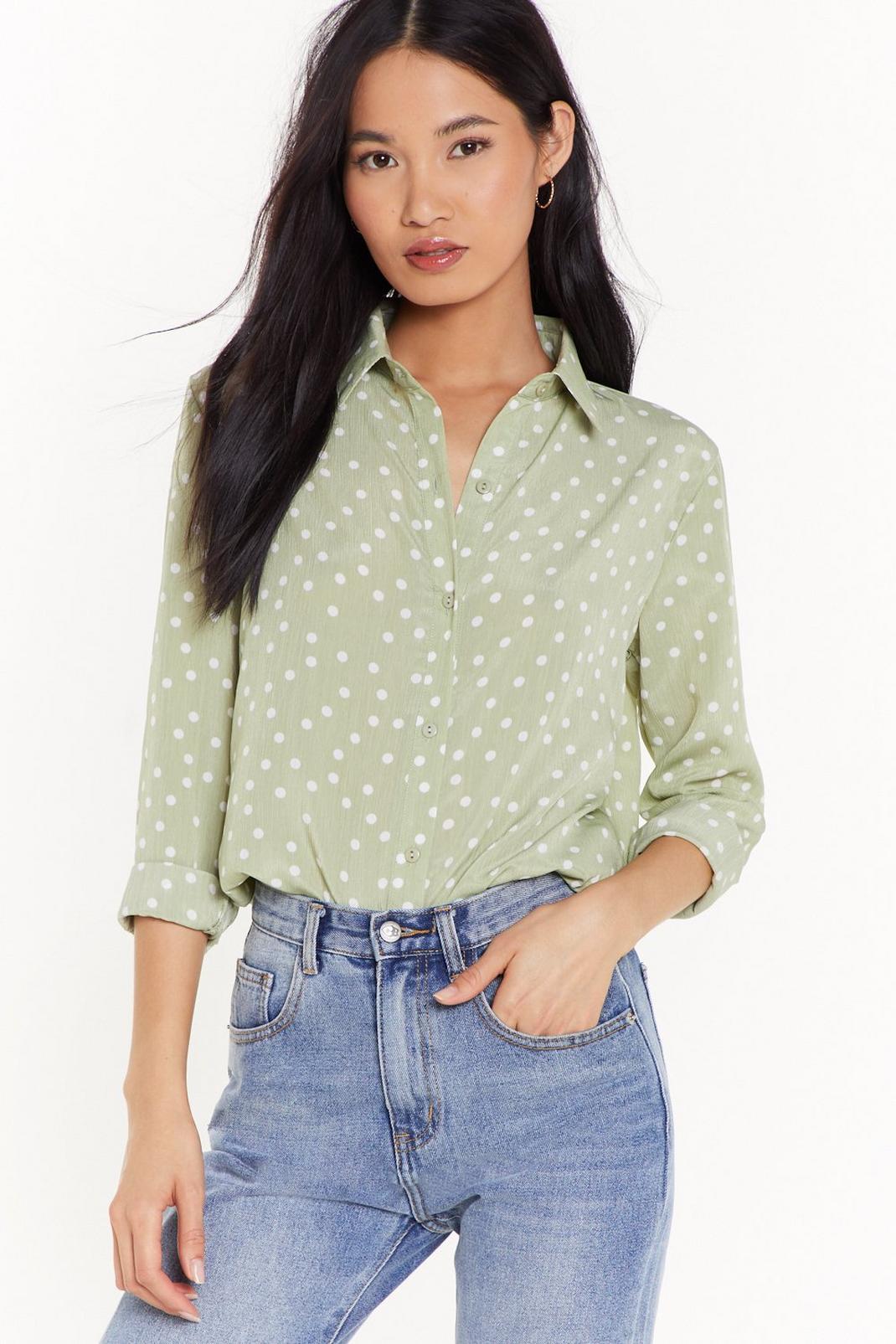 In Case You Polka Dot Relaxed Shirt | Nasty Gal