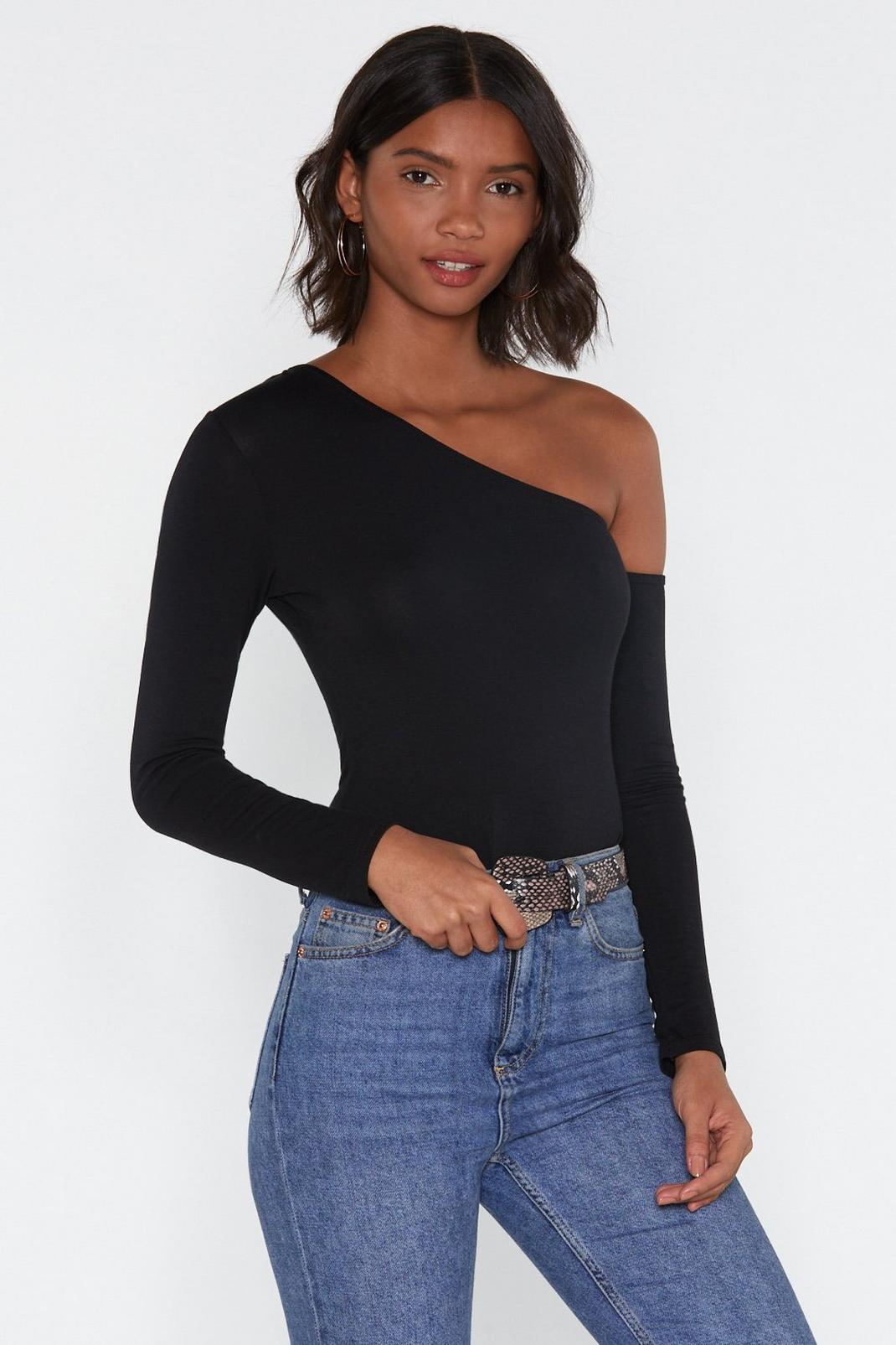 One For the Road One Shoulder Bodysuit image number 1