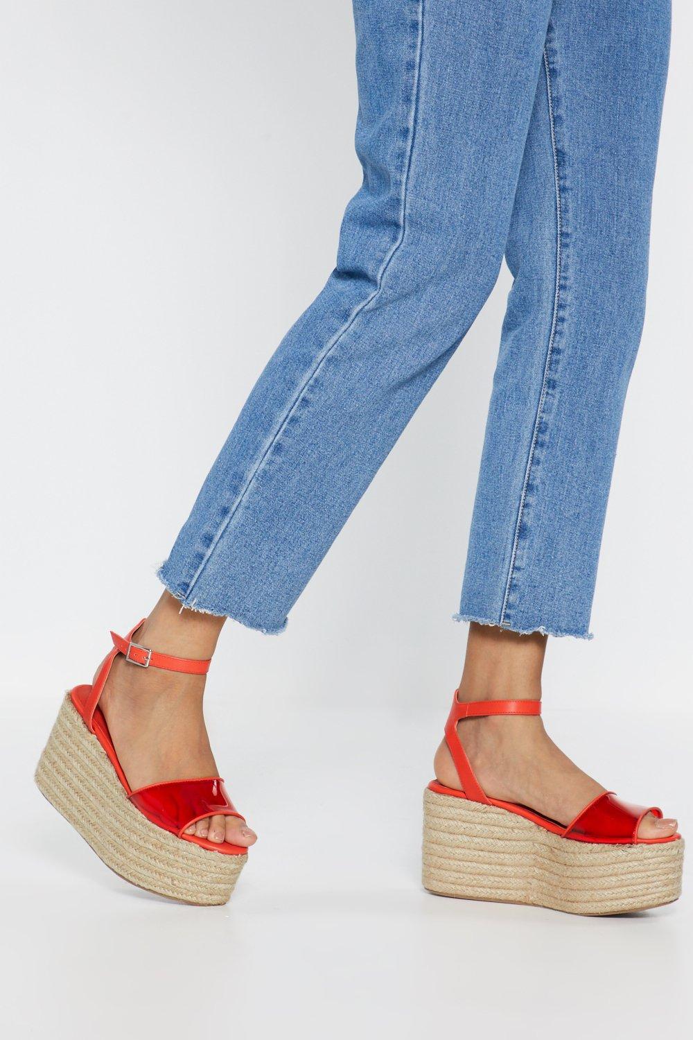 Clear Flatform Wedges | Nasty Gal