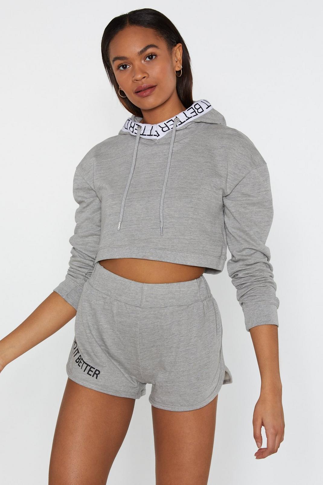 Do It Better Cropped Hoodie image number 1