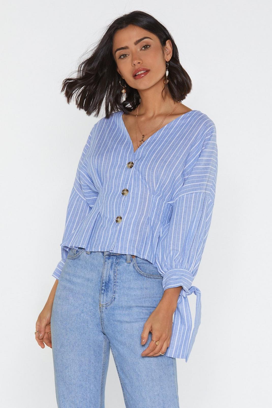 Beeline for the Bar Button-Down Blouse image number 1