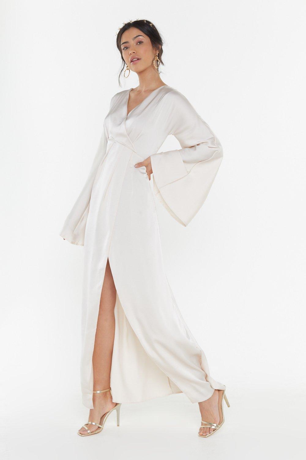 maxi ivory dress