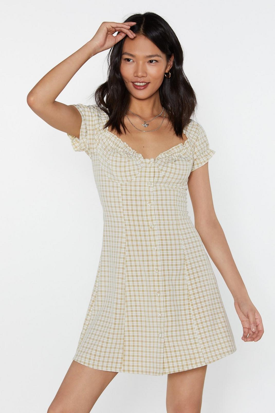 The Jig is Cup Check Mini Dress image number 1