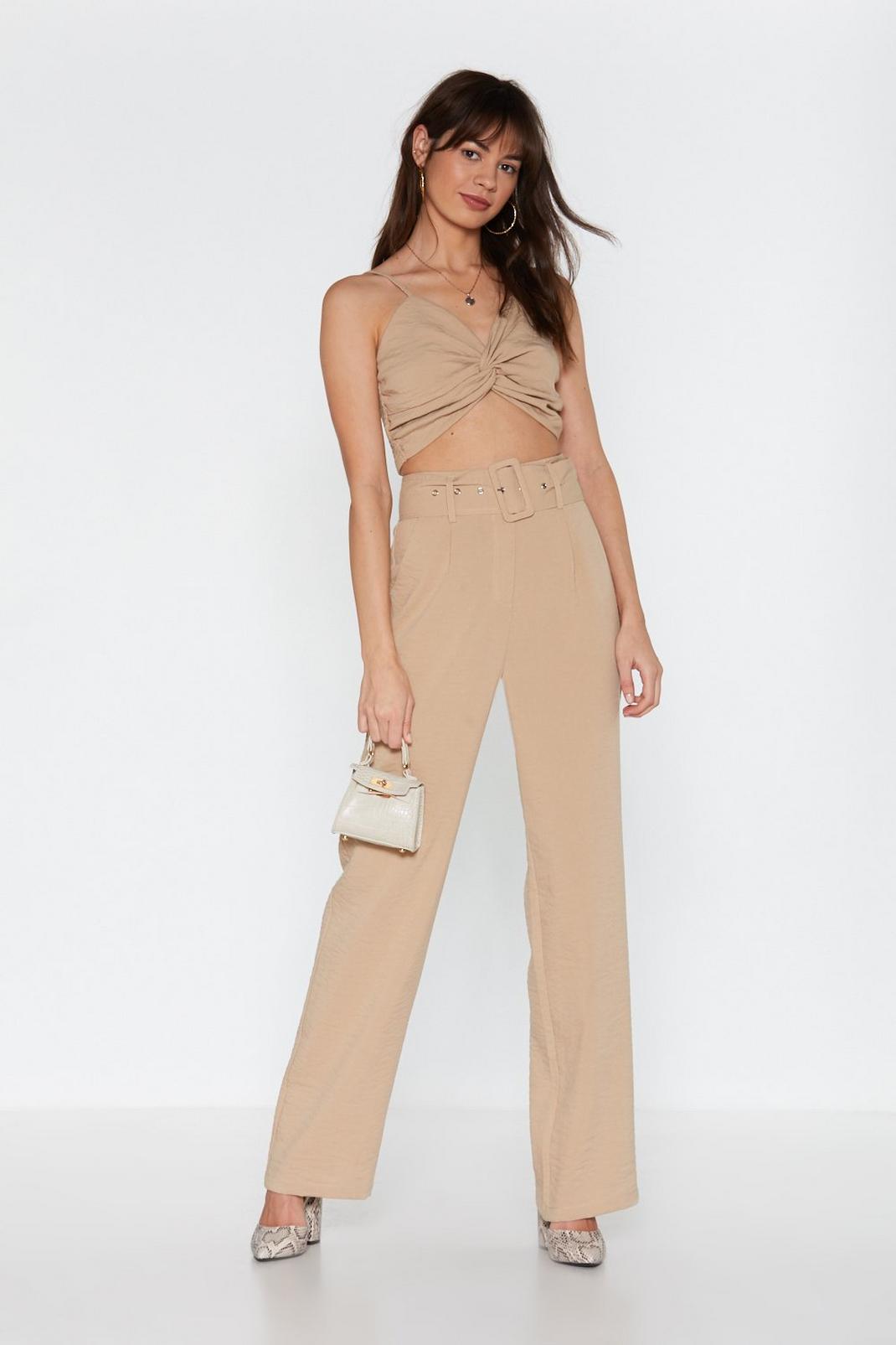 Linen in to Temptation Wide-Leg Pants image number 1