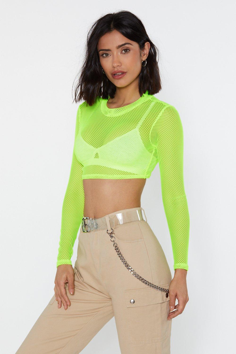 Fishnet crop cheap