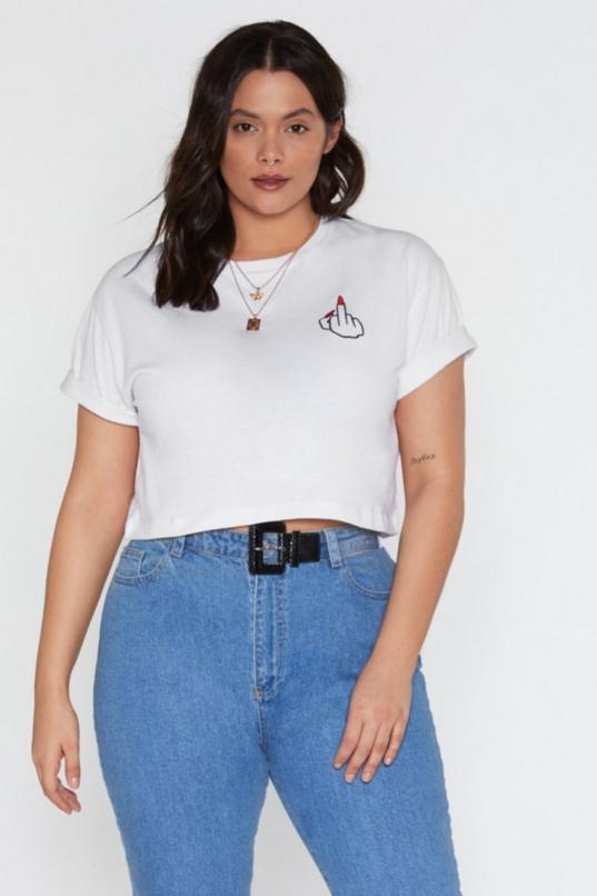 Fuck You Embroidered Oversized Tee | Nasty Gal