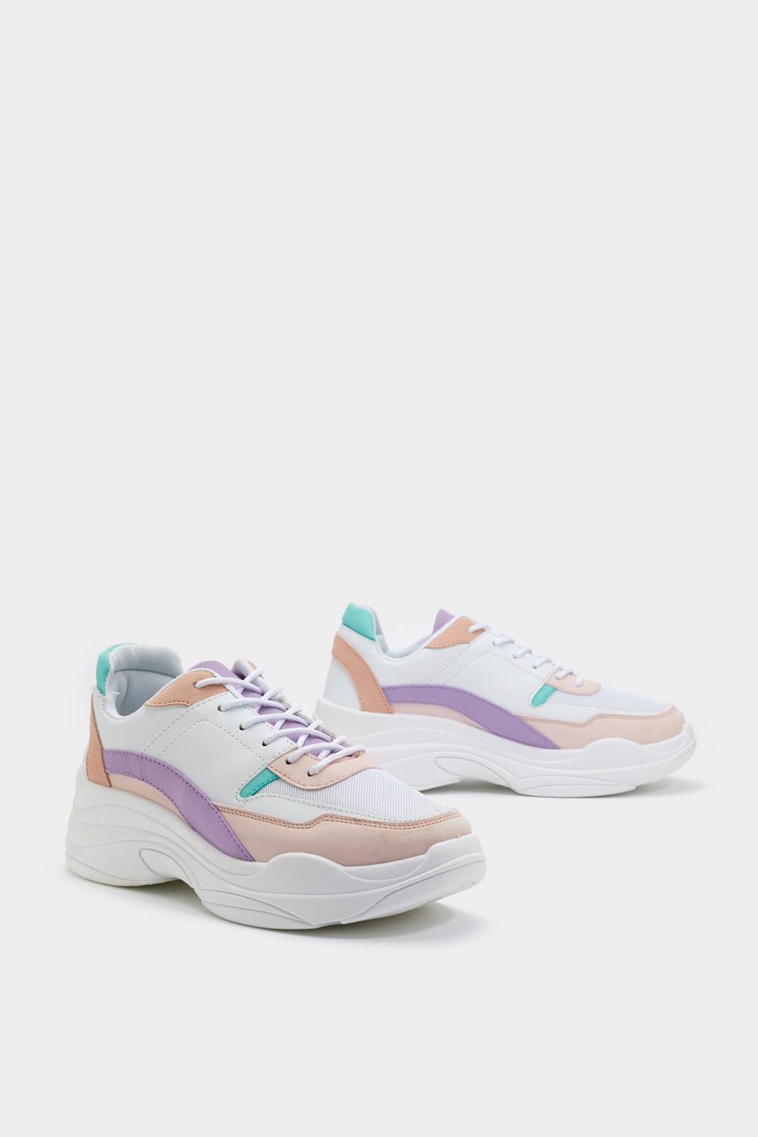 PU Colourblock Lace Up Sneaker image number 1