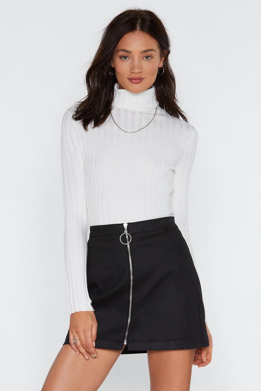 Roll Witchu Ribbed Turtleneck Sweater image number 1