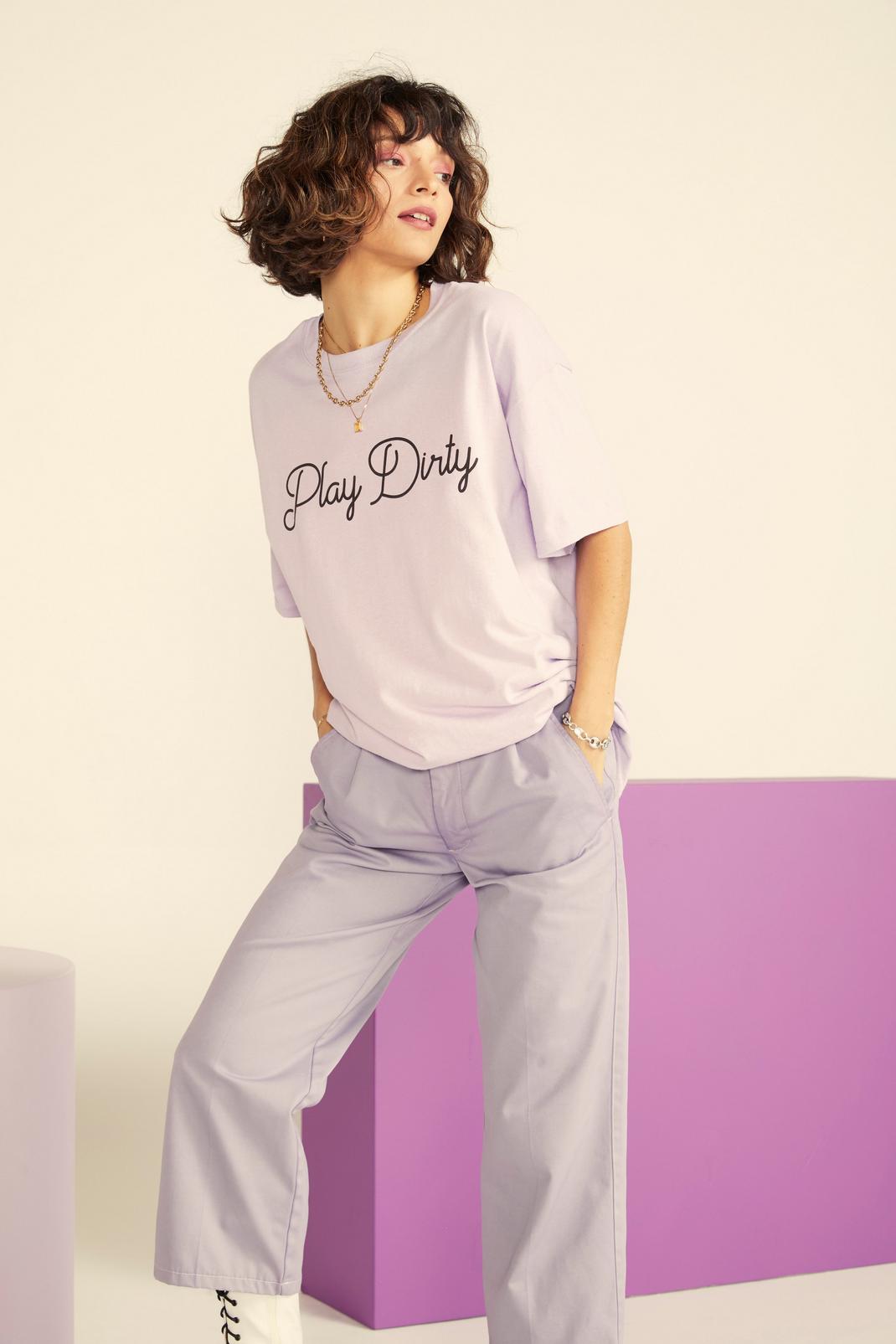 T-shirt oversize Play Dirty Nasty Gal Vintage image number 1