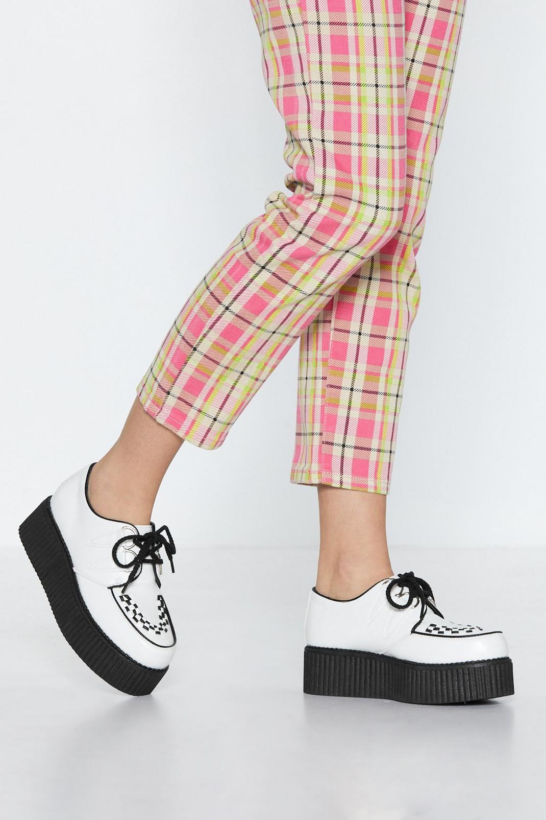 Lace Up Flatform Creepers image number 1