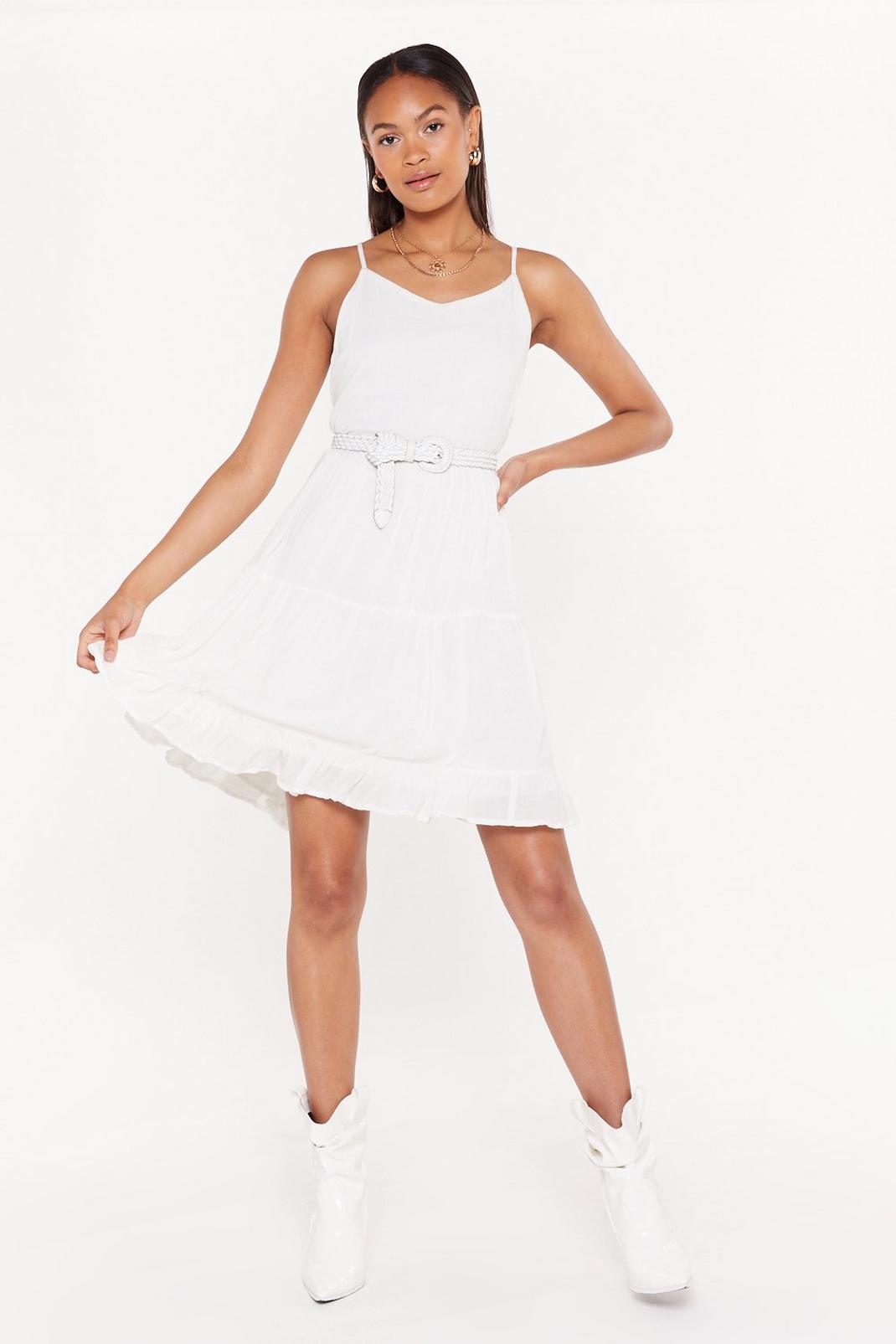 Give It a Twirl Tiered Cheesecloth Dress image number 1