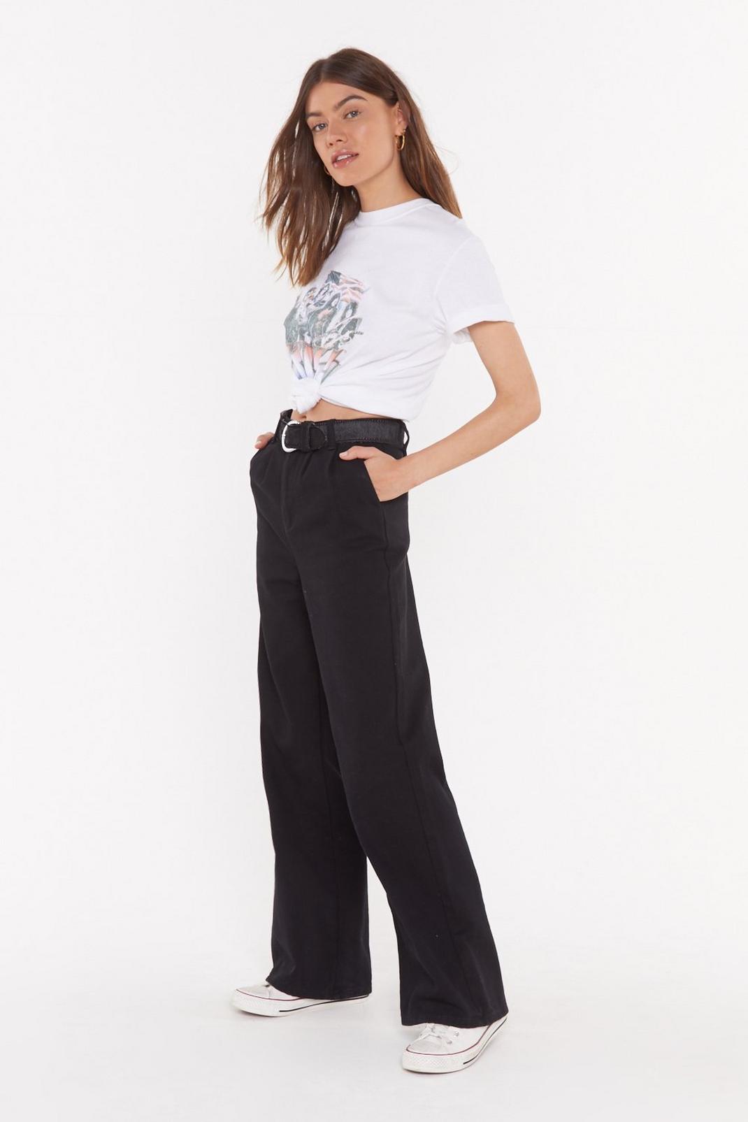 Straight Away High-Waisted Wide-Leg Jeans image number 1