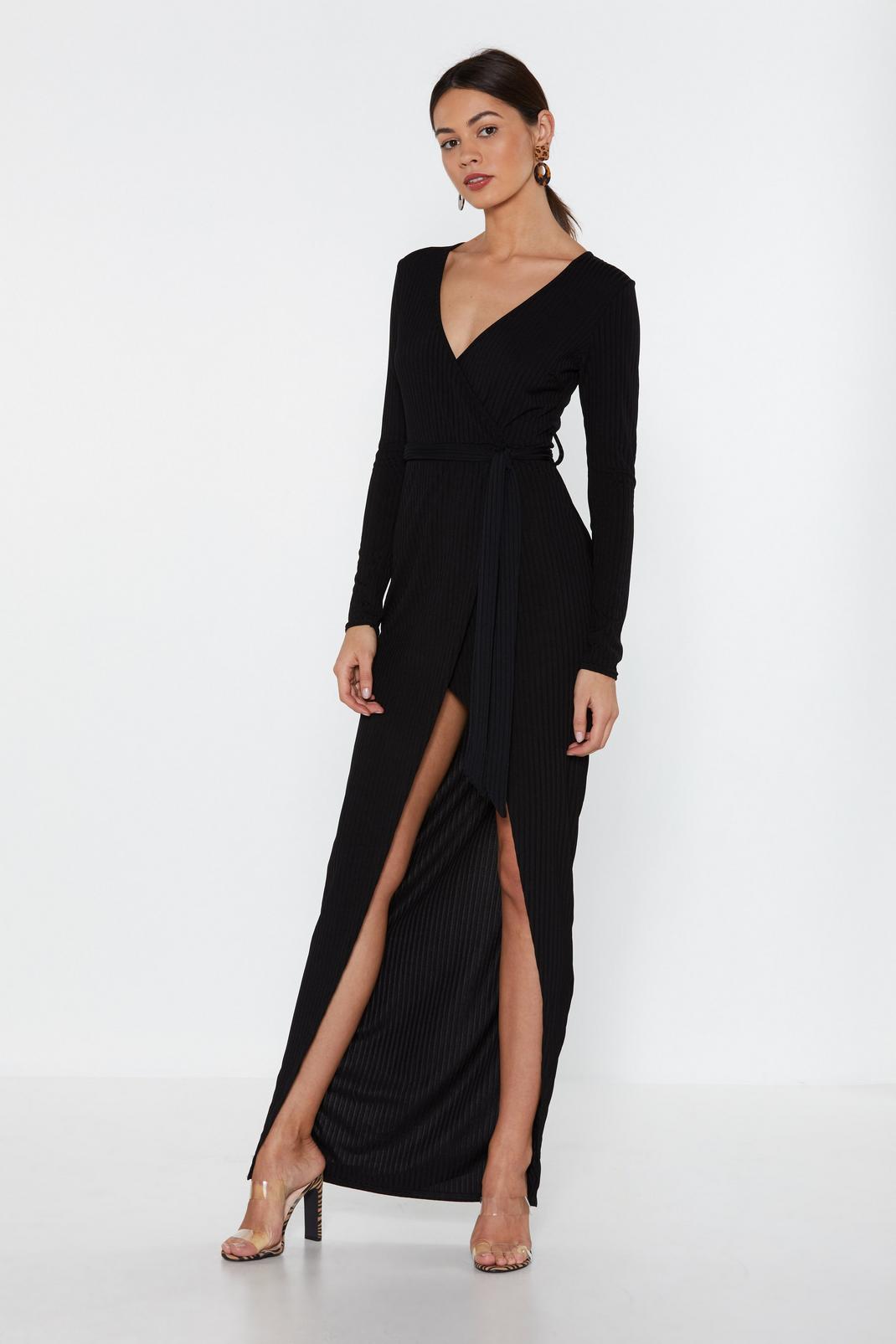 High Time Ribbed Maxi Dress image number 1