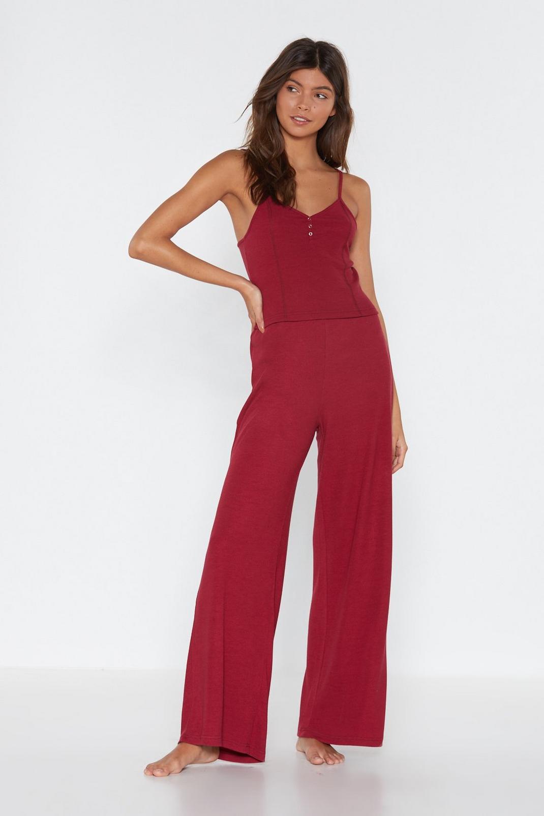 Bedding Home Singlet and Wide-Leg Trousers Lounge Set image number 1