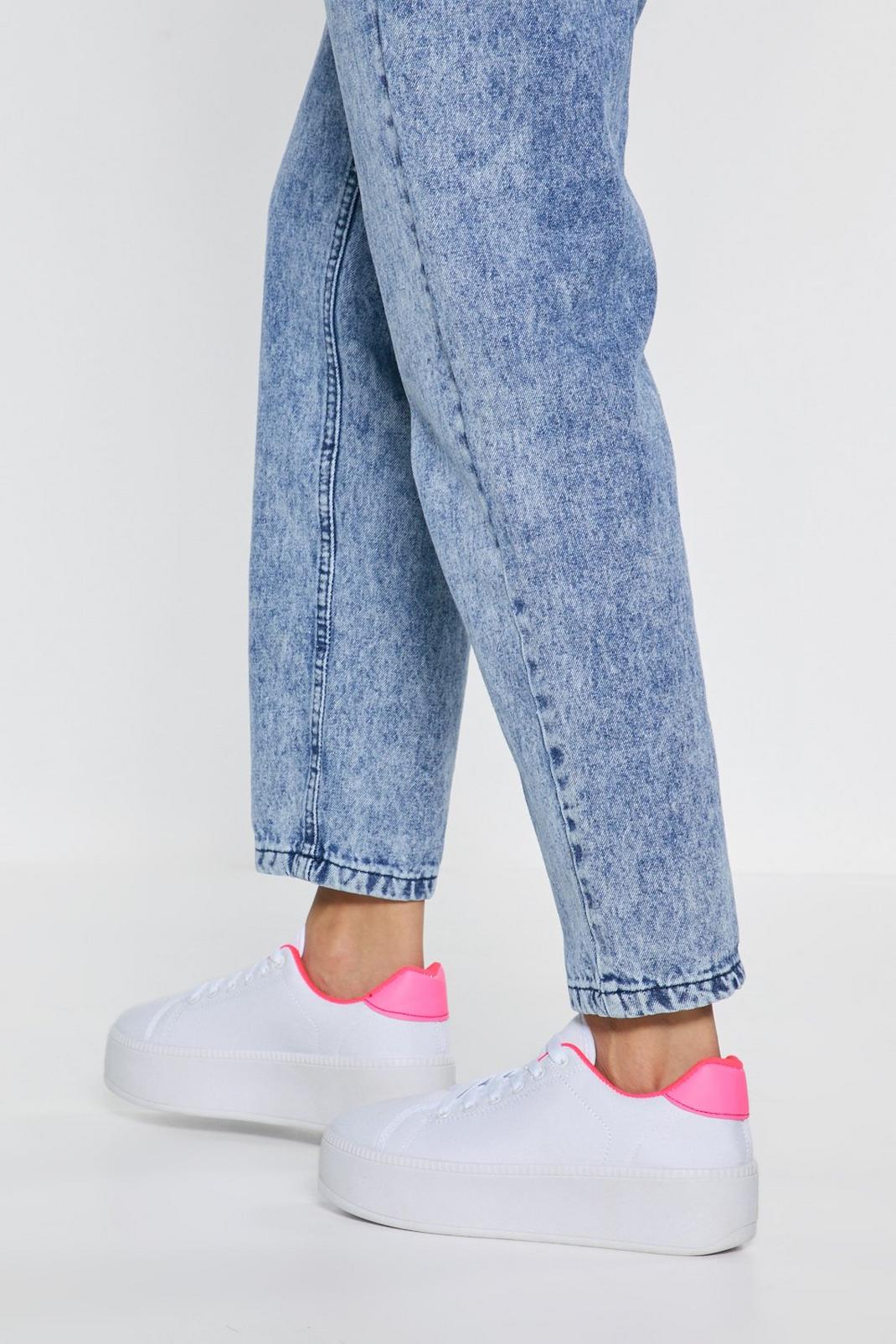 Rise Up Neon Platform Sneakers image number 1