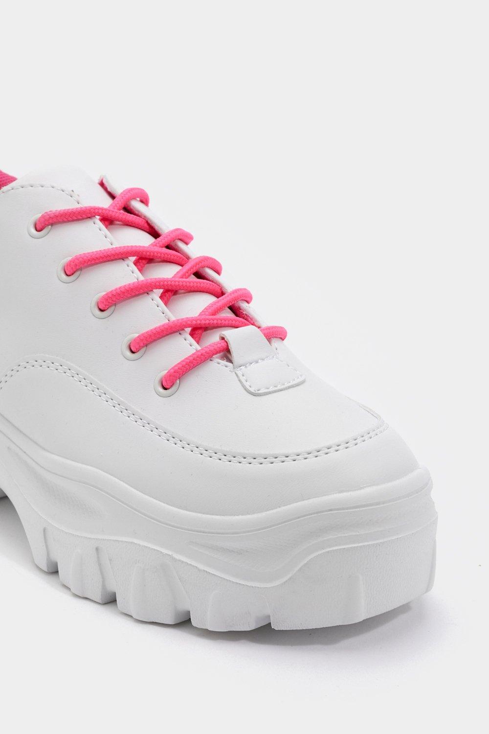 Chunky store sneakers neon