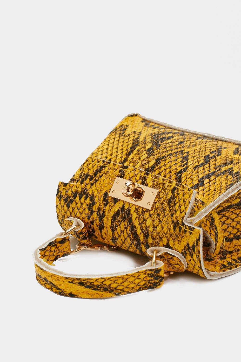 Mini snakeskin outlet bag