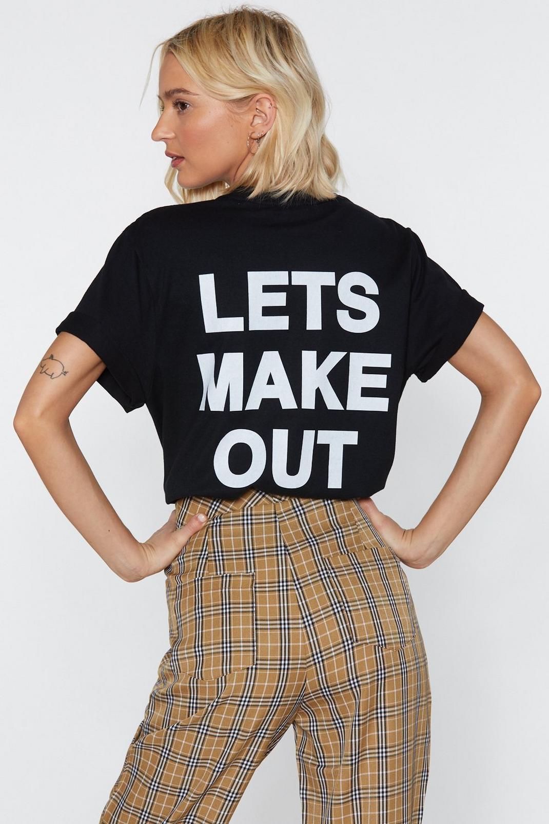 Let's Make Out Graphic Tee image number 1