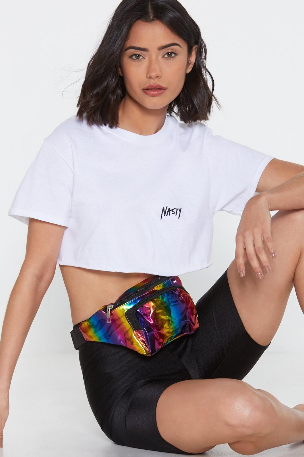WANT Look on the Bright Side Multicolored Fanny Pack image number 1