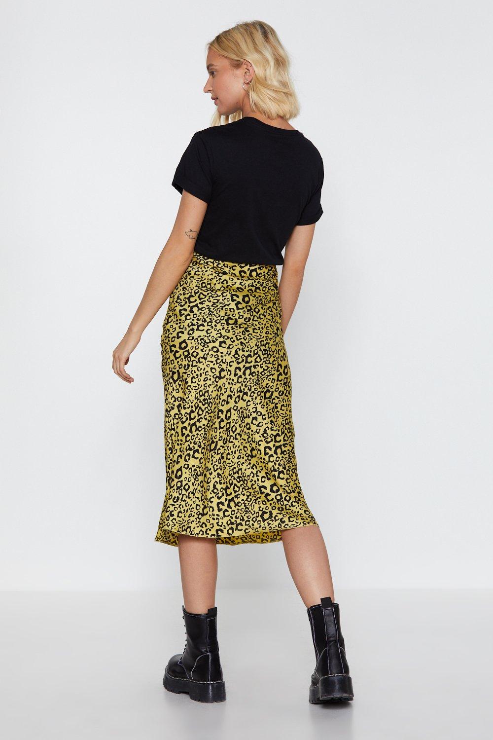 You ve Cat Another Thing Coming Leopard Midi Skirt