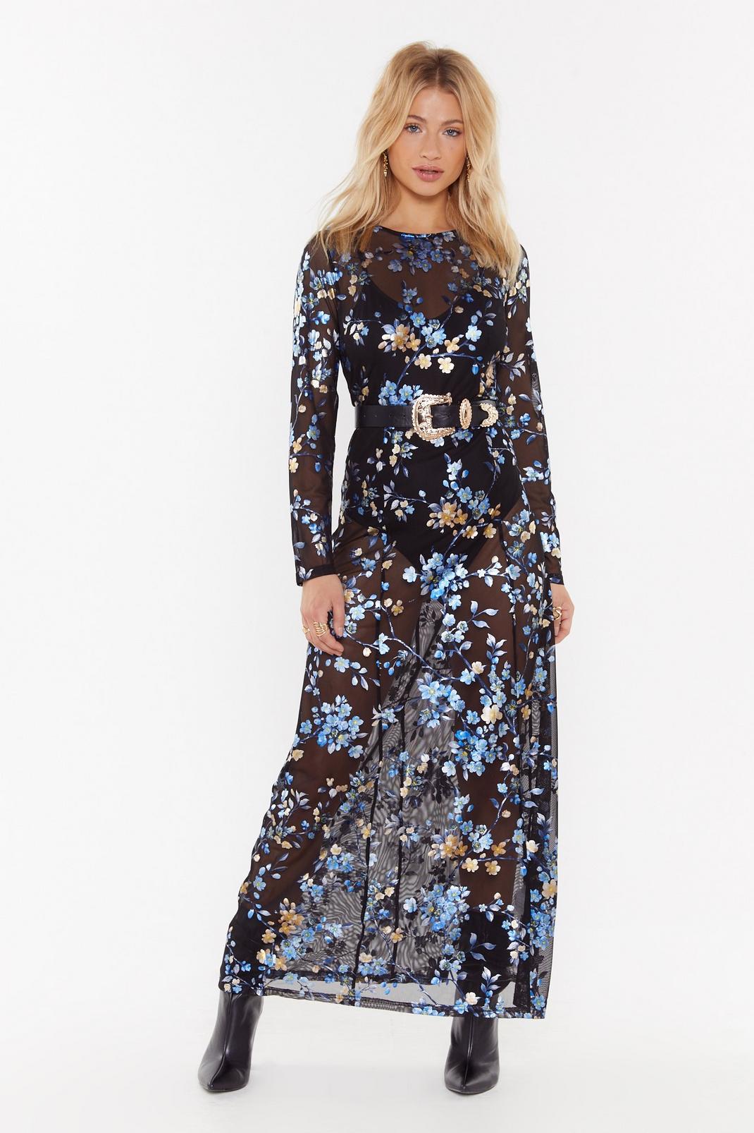 I'm a Wild One Floral Maxi Dress image number 1