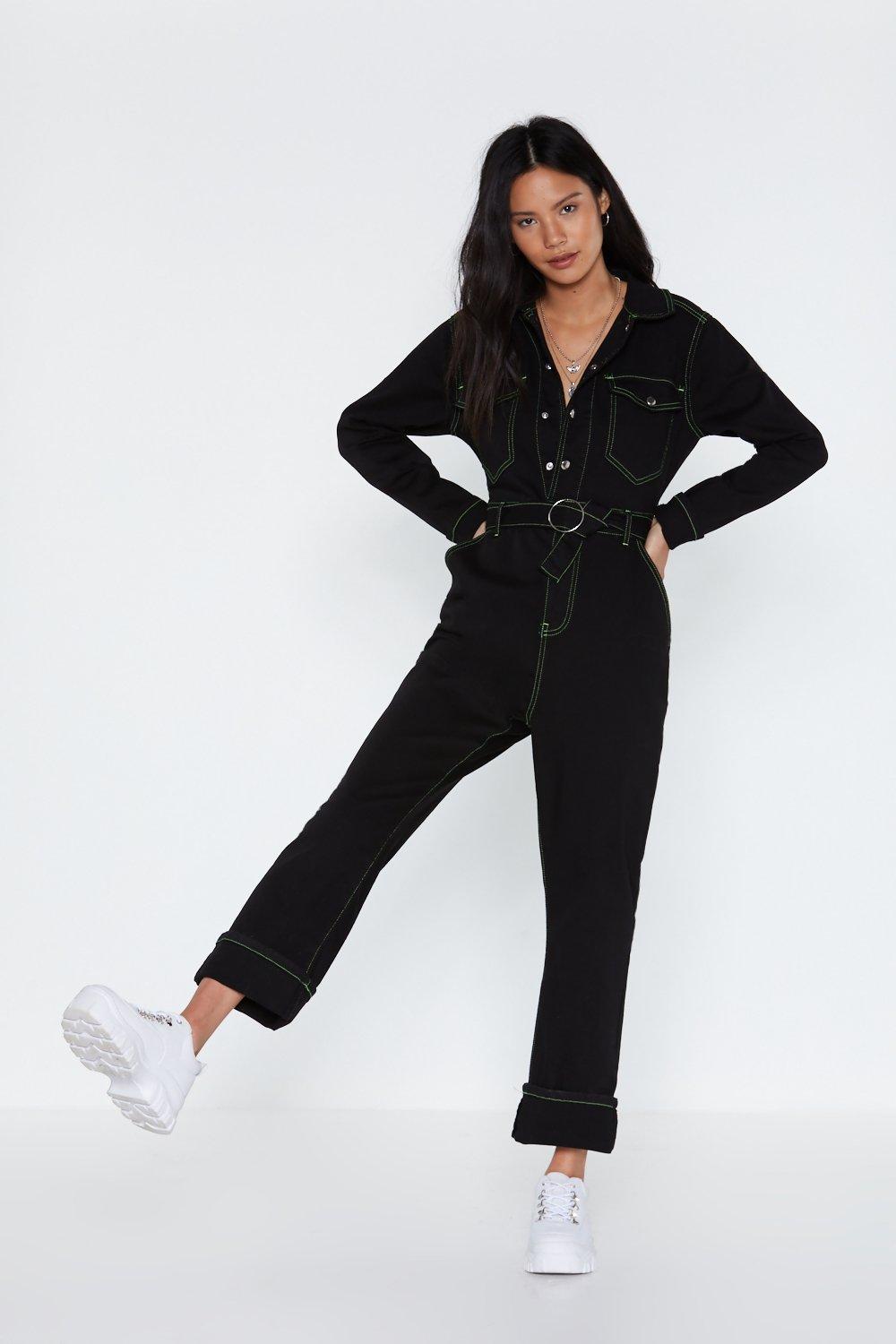 denim boiler suit womens