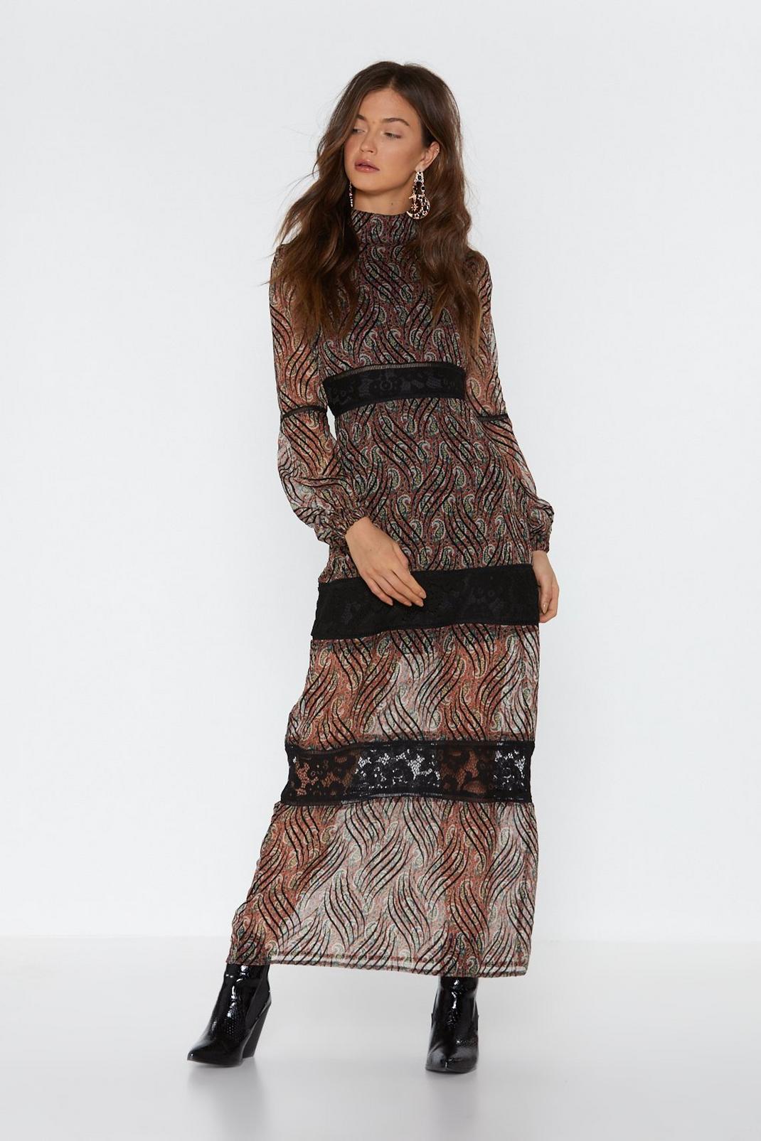 Paisley Your Dues Lace Maxi Dress image number 1