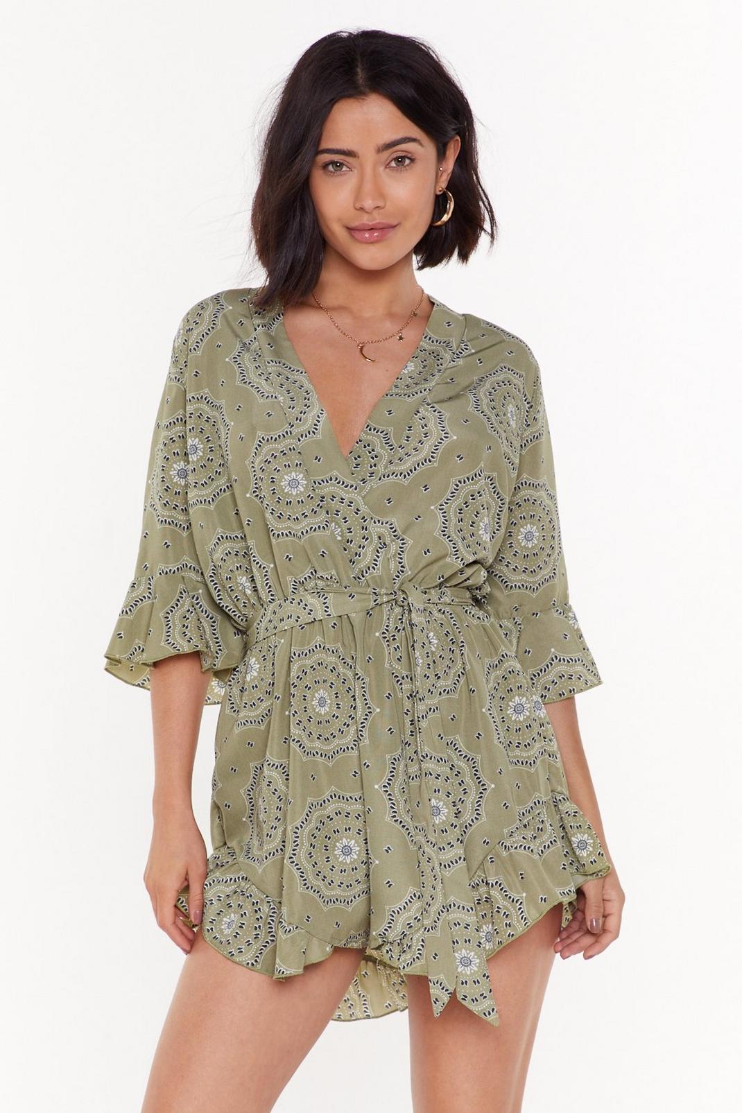 MS Wrap Paisley Playsuit image number 1