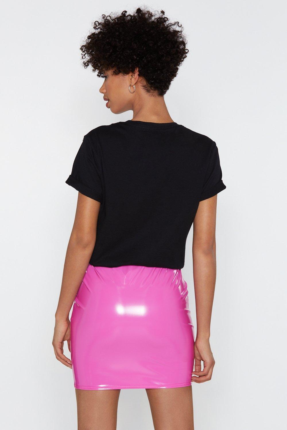 Nasty gal hotsell vinyl skirt