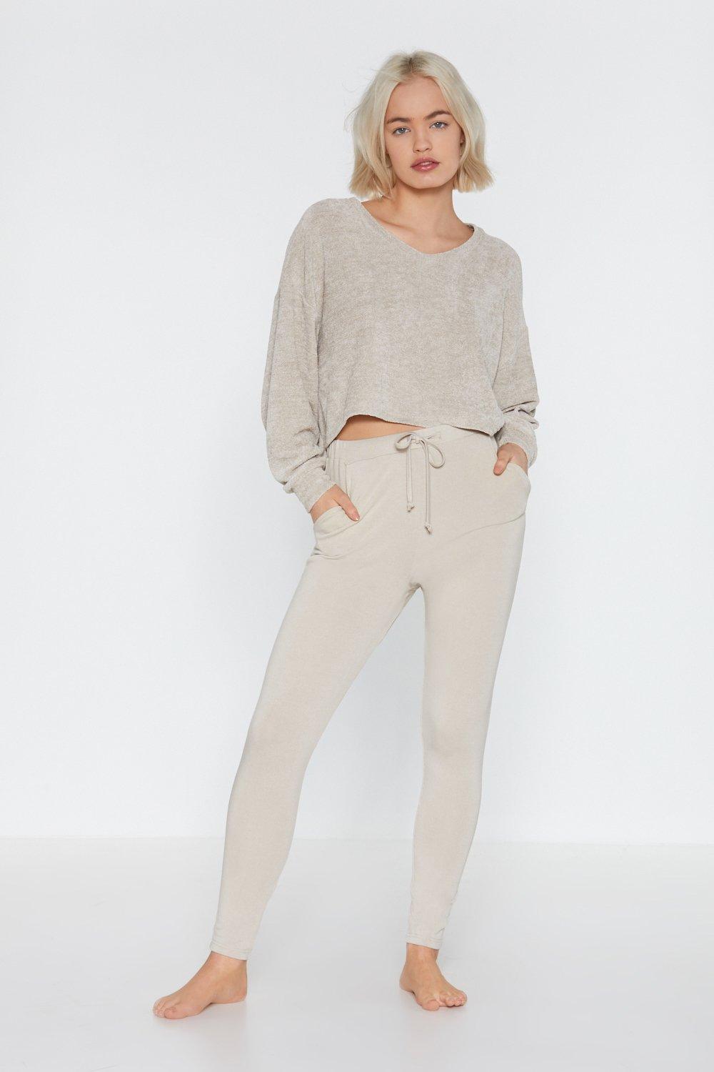ribbed joggers womens