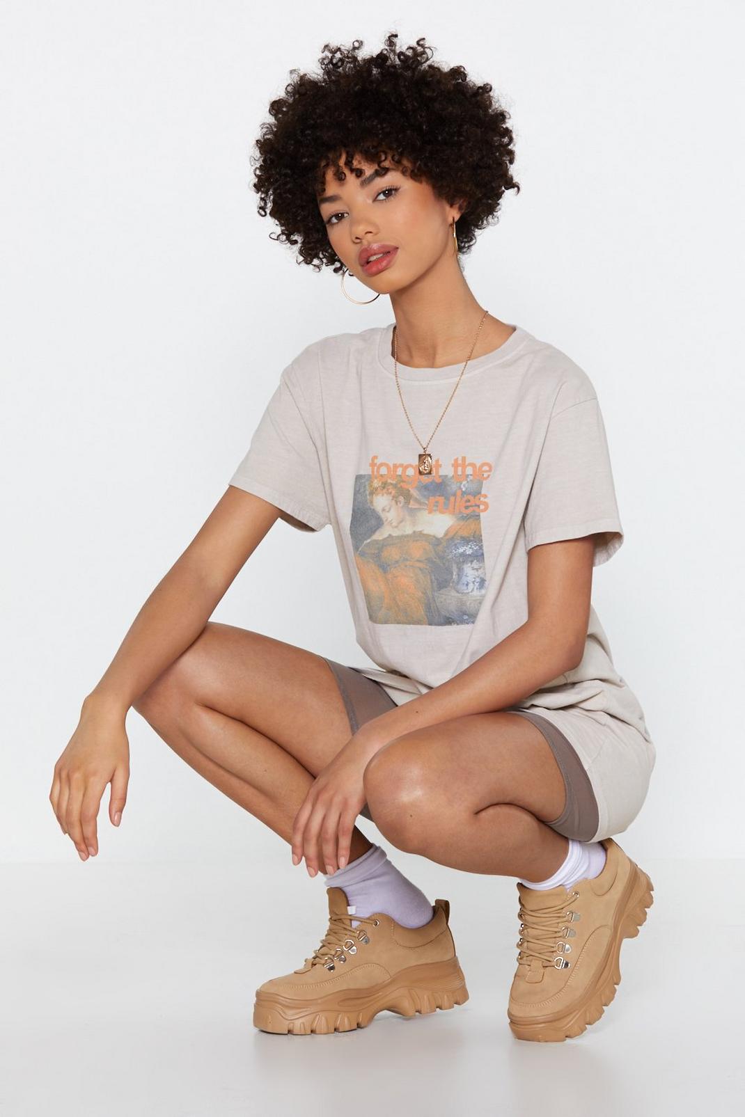 Forget the Rules Graphic Tee Dress image number 1