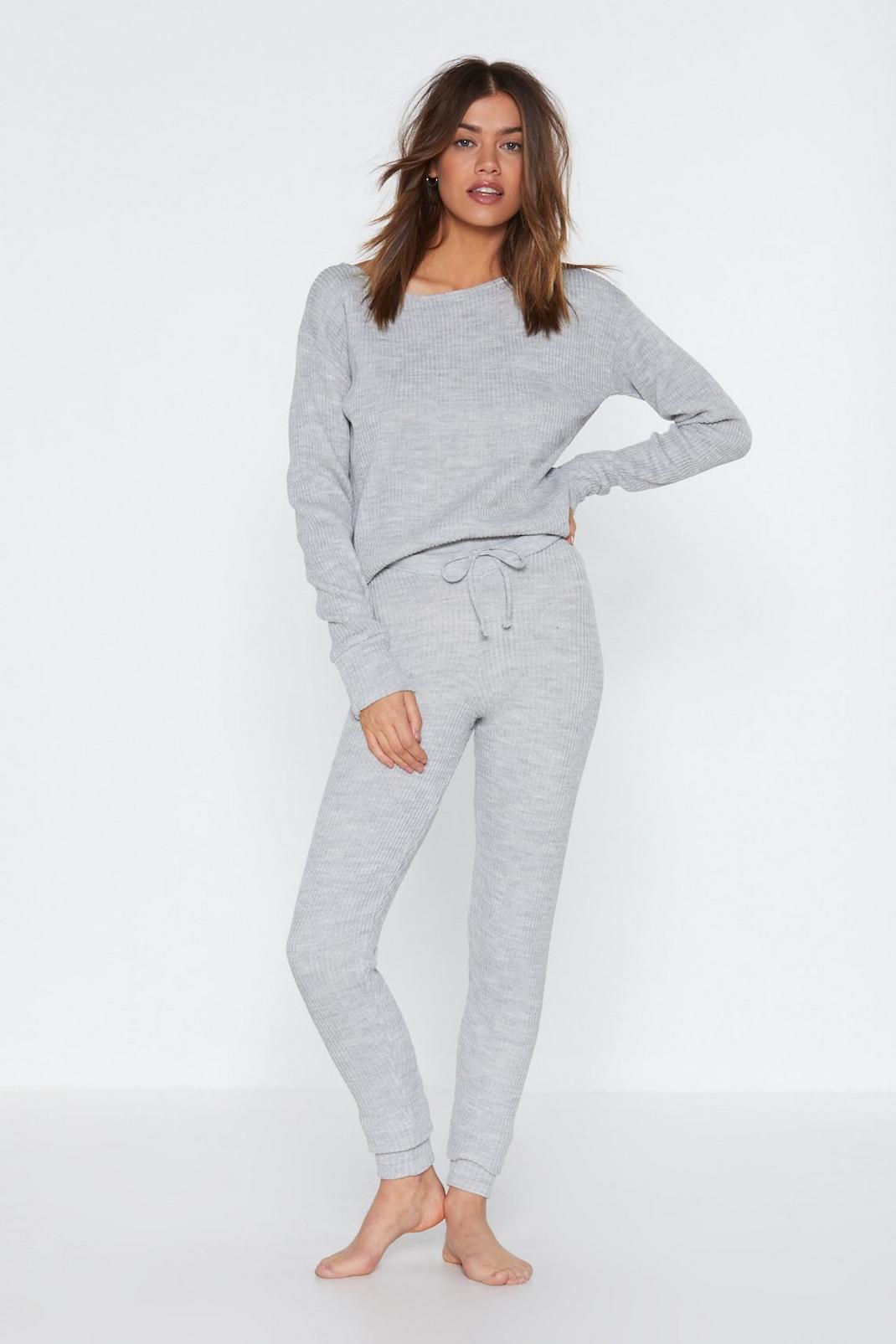 Serious Chills Sweater and Joggers Lounge Set image number 1