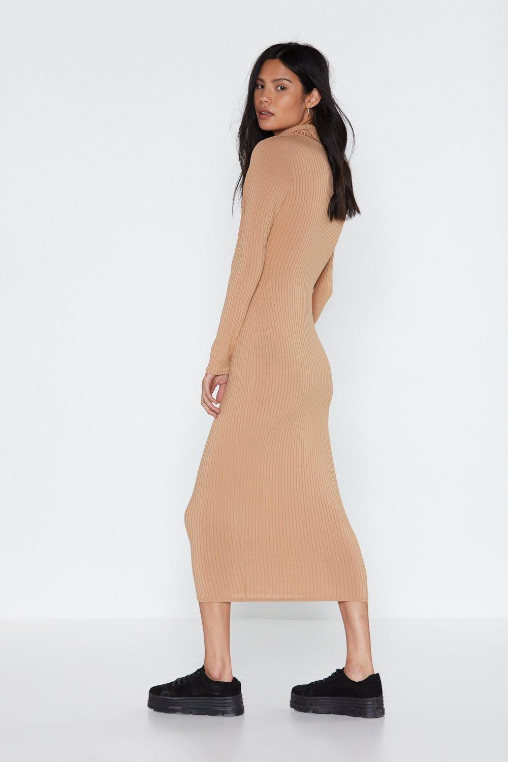 Zip store maxi dress