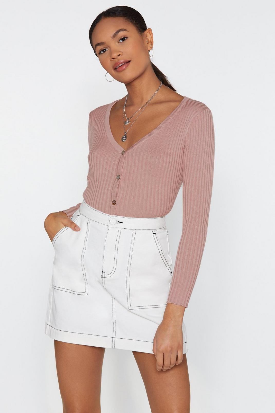 No Chills Cropped Button-Down Cardigan image number 1