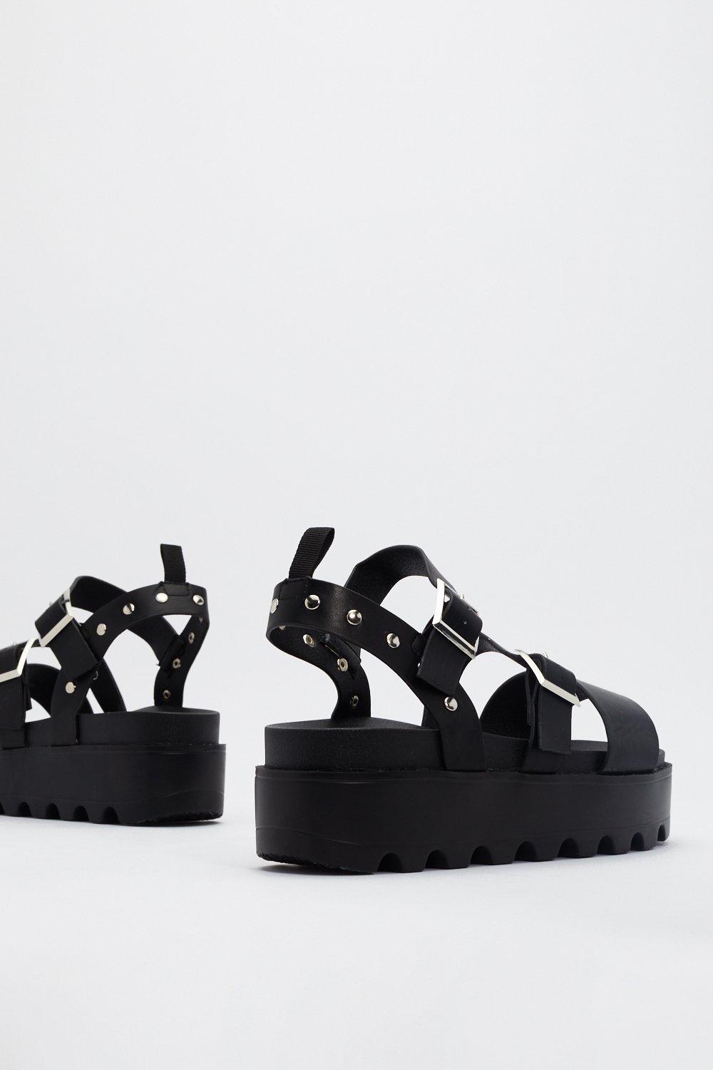 Platform sandals sale with studs