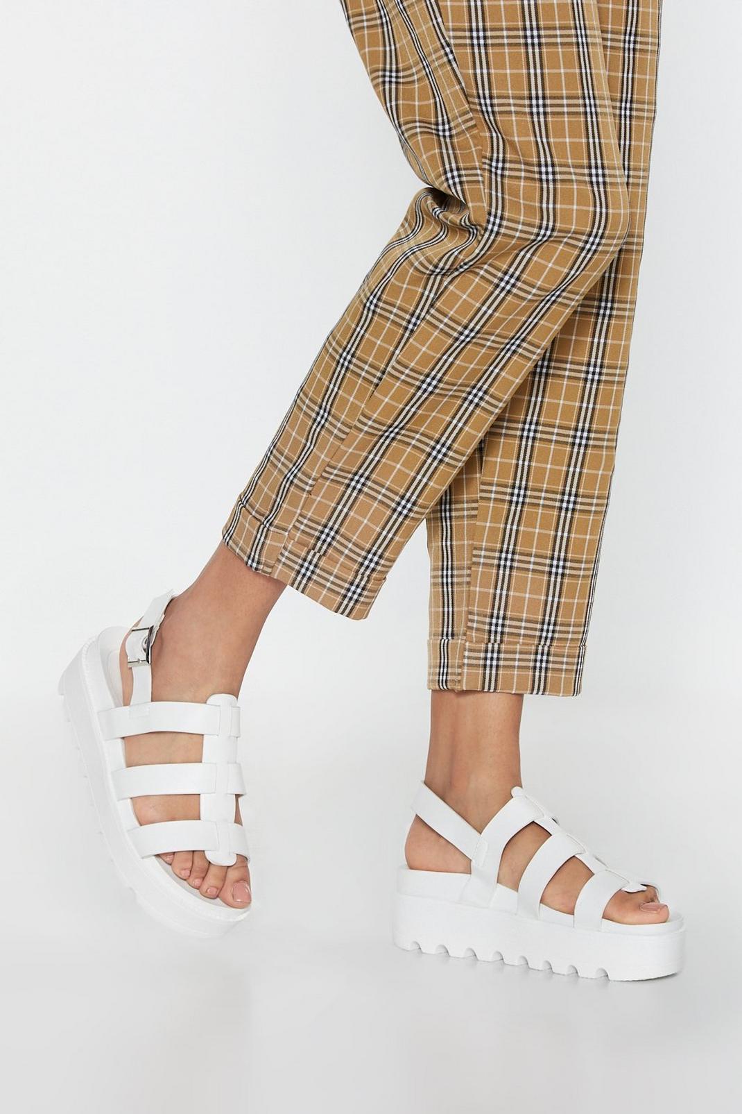 Stand Your Ground Platform Cleated Sandals image number 1