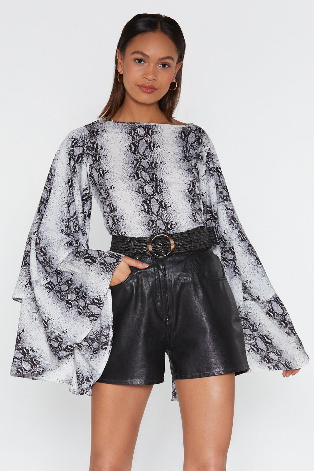 In Floods of Tiers Snake Blouse | Nasty Gal