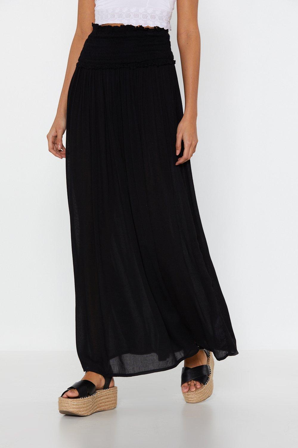 Cheesecloth maxi hot sale skirt