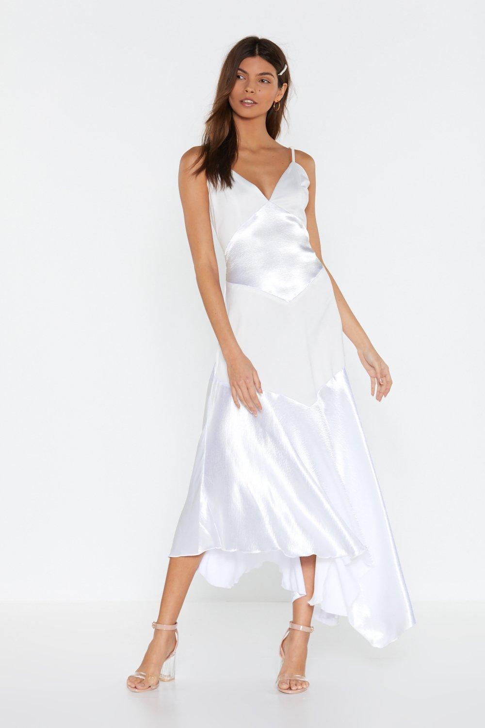 satin bias dress