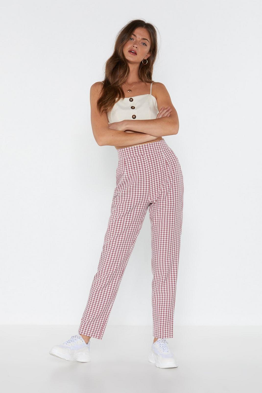 Square On Earth Gingham Pants image number 1