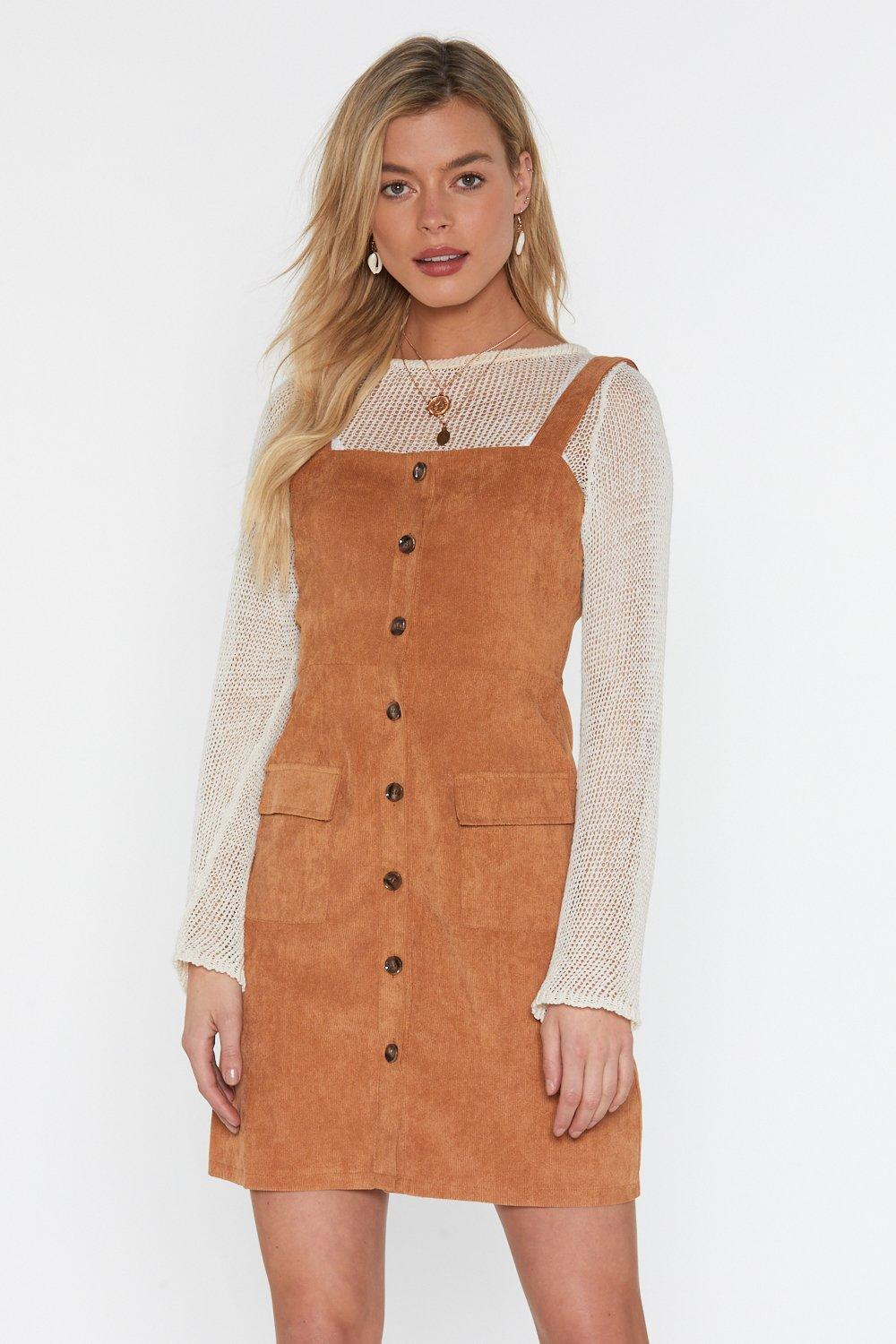 nasty gal pinafore dress