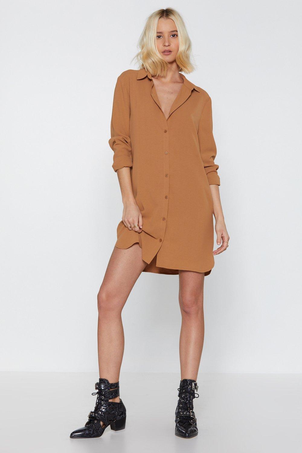 linen button up shirt dress