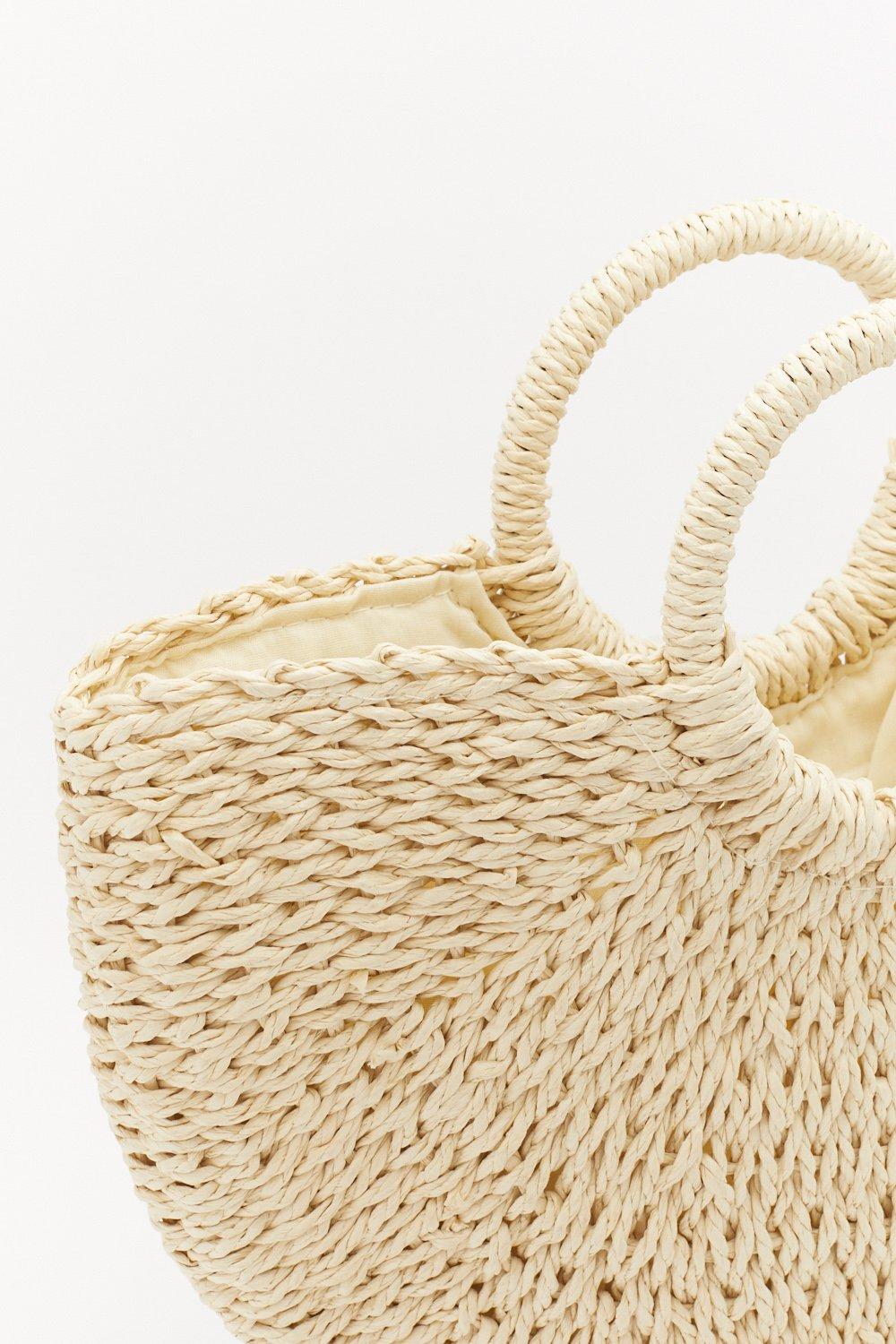 Nasty gal best sale straw bag