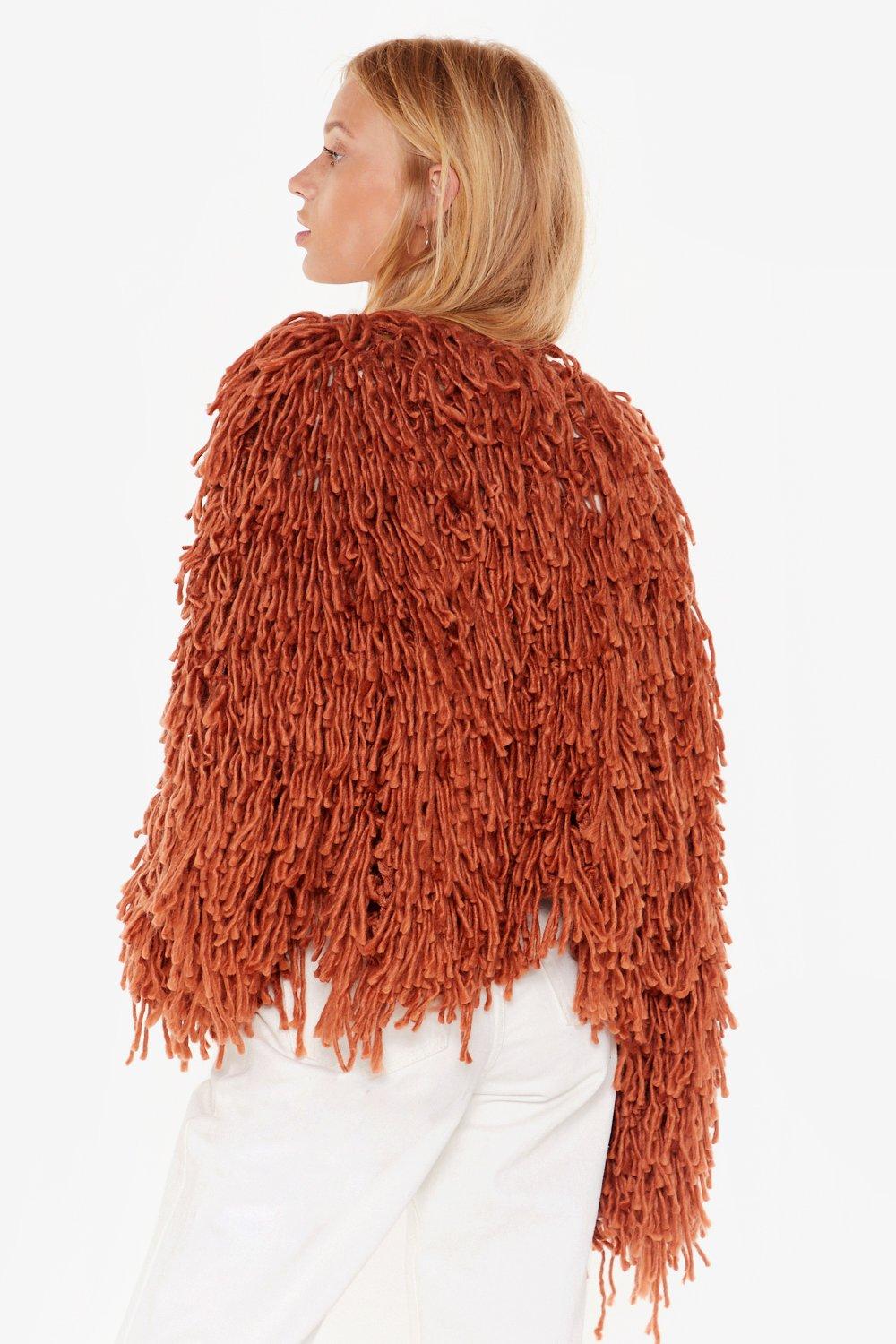 Missguided shaggy outlet cardigan