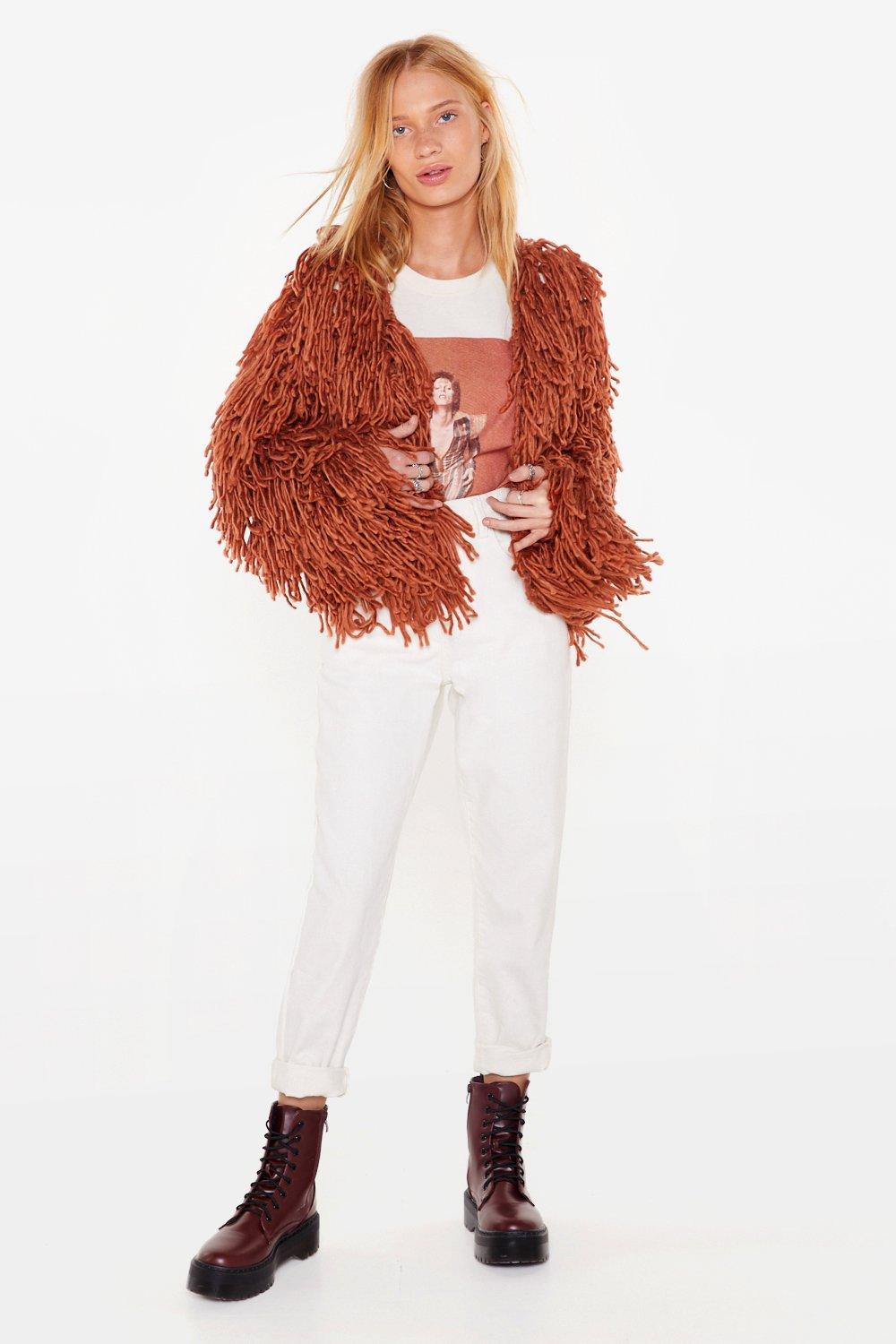 Nasty gal clearance shaggy cardigan