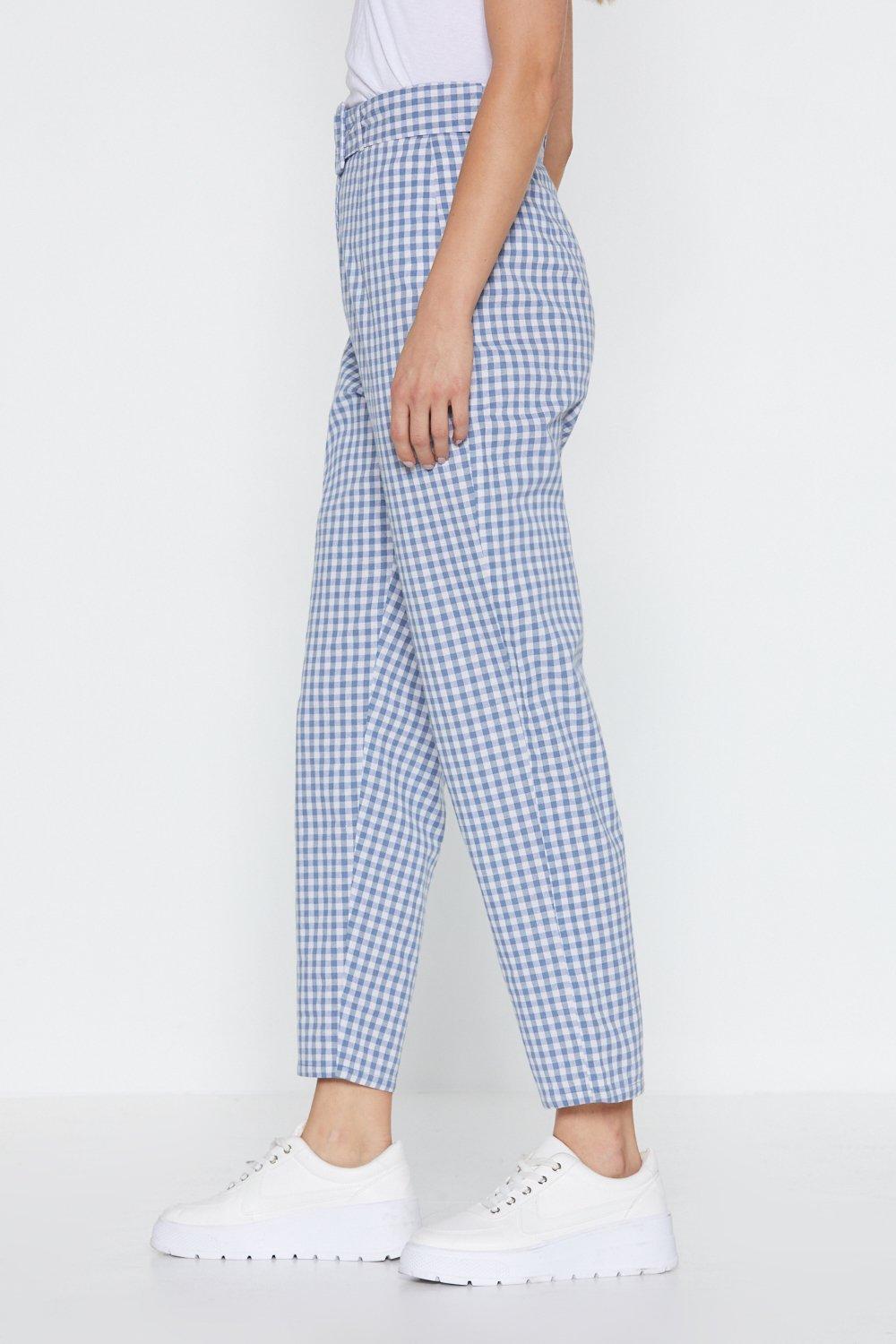 Nasty gal gingham on sale pants