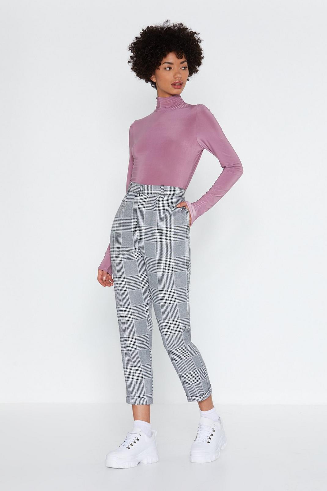 Lost-and-Houndstooth Check Pants image number 1