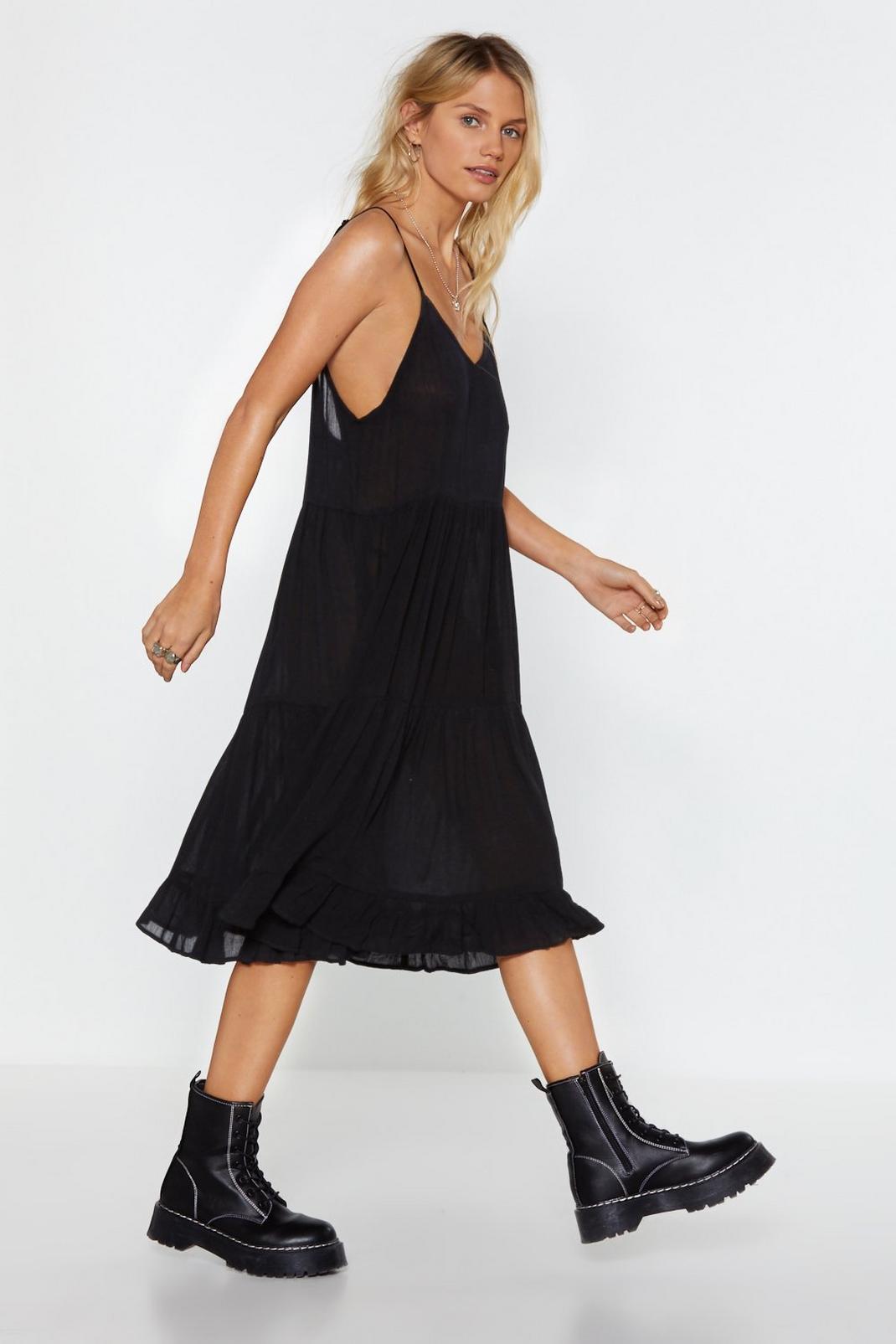 Shed a Tier Ruffle Midi Dress image number 1